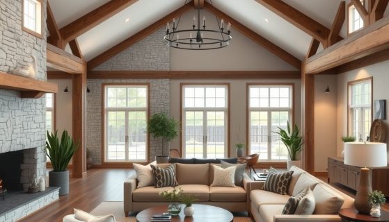 Styl modern farmhouse w aranżacji wnętrz: jak połączyć rustykalny urok z nowoczesnym komfortem
