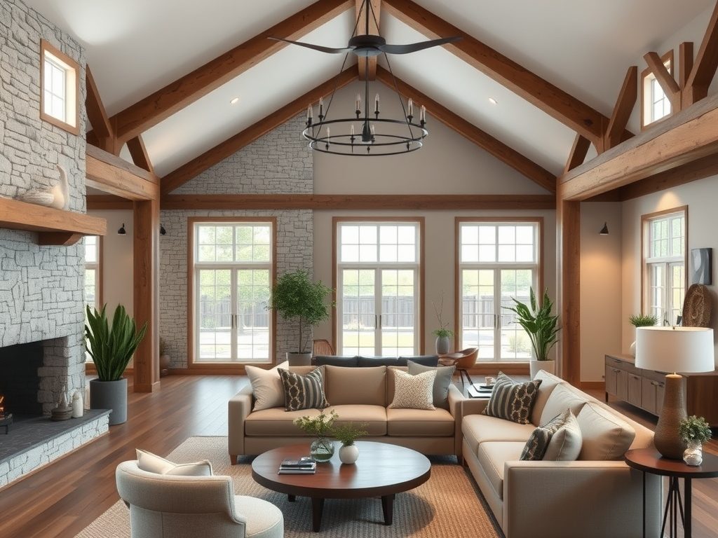 Styl modern farmhouse w aranżacji wnętrz: jak połączyć rustykalny urok z nowoczesnym komfortem
