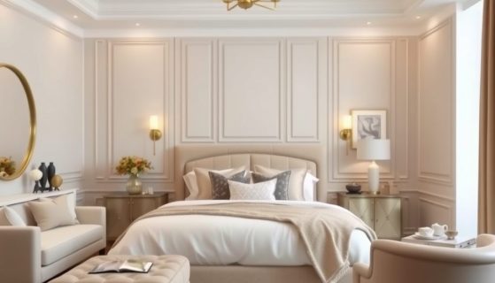 Styl modern classic w sypialni: jak połączyć elegancję z funkcjonalnością krok po kroku