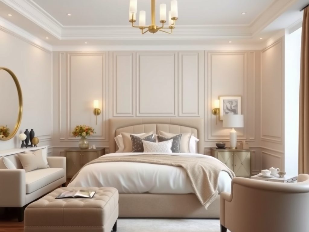 Styl modern classic w sypialni: jak połączyć elegancję z funkcjonalnością krok po kroku