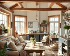 Styl farmhouse w praktyce: kluczowe cechy i zasady aranżacji przytulnych wnętrz