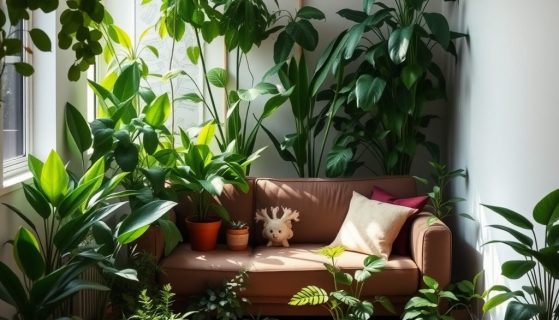 Urban jungle w salonie: jak stworzyć zieloną oazę, która oszczędza miejsce i czas pielęgnacji