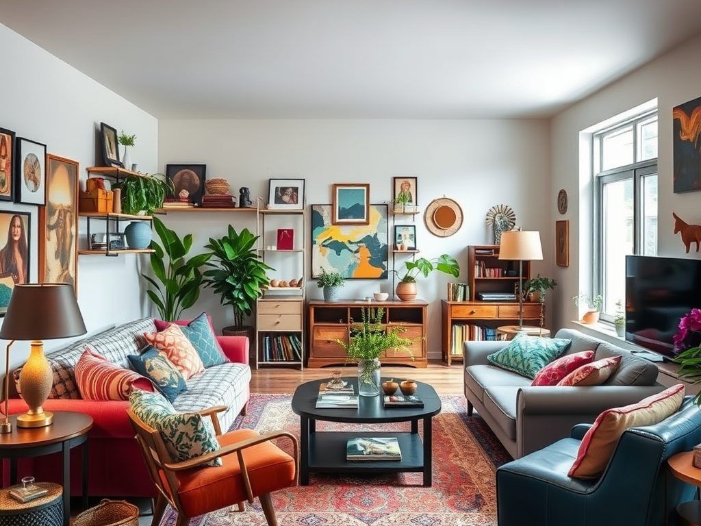 Styl eklektyczny we wnętrzach: jak łączyć różnorodne style i materiały, by stworzyć harmonijną przestrzeń