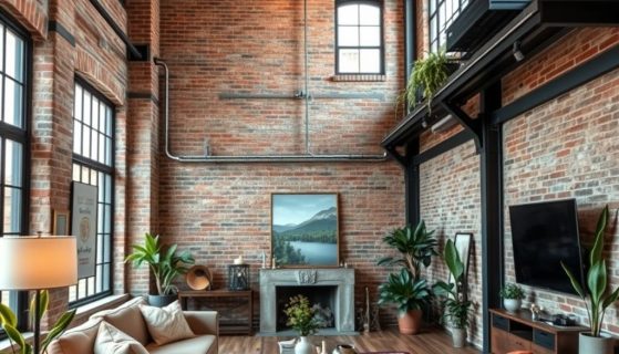 Styl loftowy w salonie: jak urządzić przestrzeń łącząc surowość z przytulnością i funkcjonalnością