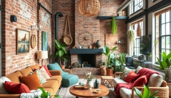 Styl industrialny boho: jak łączyć surowość z przytulnością, by zyskać harmonię i funkcjonalność wnętrza