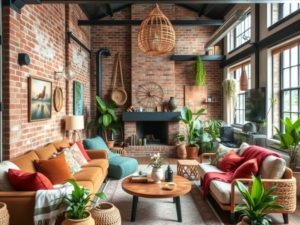 Styl industrialny boho: jak łączyć surowość z przytulnością, by zyskać harmonię i funkcjonalność wnętrza