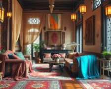 Styl orientalny we wnętrzach: jak stworzyć harmonijną przestrzeń pełną kolorów i wzorów